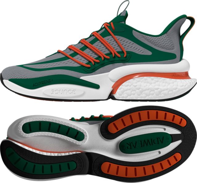 Miami Hurricanes adidas Alphaboost V1 Shoes allCanes Miami Hurricanes adidas Alphaboost V1 Shoes allCanes