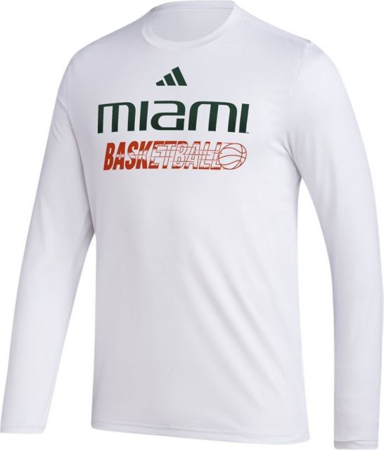 miami university gear University of Miami Basketball Long Sleeve T-Shirt
