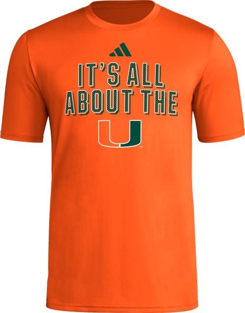 Miami Hurricanes Orange Dassler T-Shirt - Team Logo & Slogan, 100% Cotton, Small Size - View #6