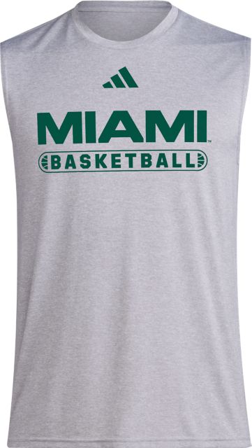 Miami Hurricanes Basketball Pre-Game Sleeveless Locker Room T-Shirt