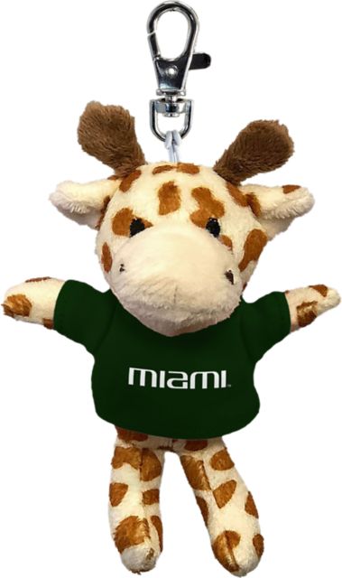 Miami Hurricanes Plush Keychain