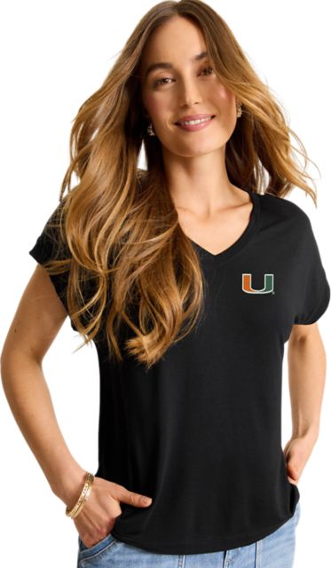 Miami Hurricanes Women's Kauai V-Neck T-Shirt