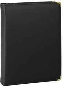 Samsill Classic Collection Zippered 1'' Ring Binder. 300 Letter Sheet Capacity - 3 x Ring Fasteners - 2 Inside Front & Back Pockets - Black - Zipper Closure - 1 / Each-ONLINE ONLY
