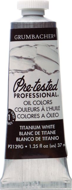 PRE-TESTED OIL 37ML TITANIUM WHITE