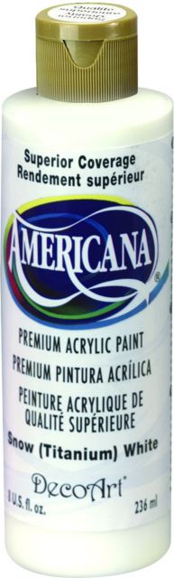 AMERICANA CRAFT ACRYLIC 8OZ SNOW WHITE