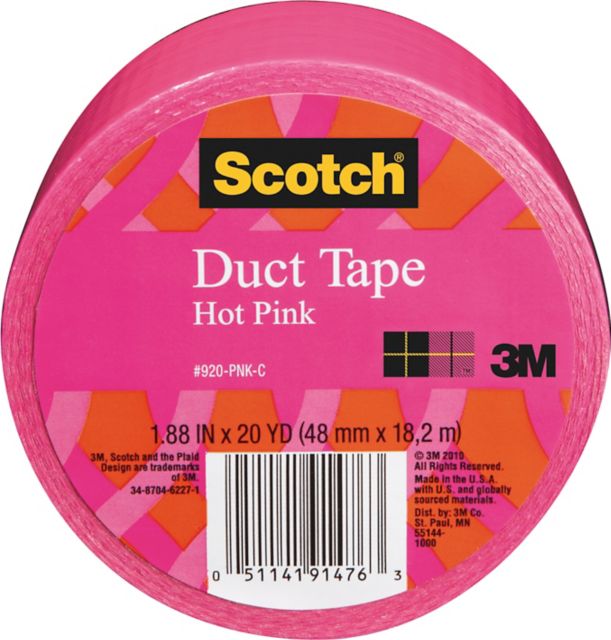 Deco Duct Tape 1.88 Inch X 20 Yard Pink