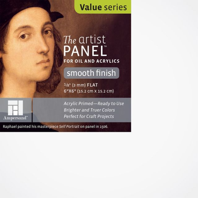 ARTIST PANEL PRIMED SMOOTH 1/8 INCH FLAT 6X6