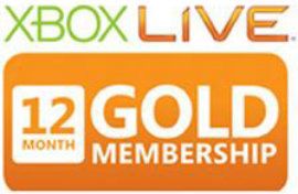 MICROSOFT XBOX LIVE 12 MO GOLD CARD X360