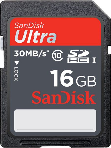 SDHC CARD SANDISK CLS 10 16GB