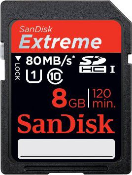 SD CARD SANDISK 8GB 812
