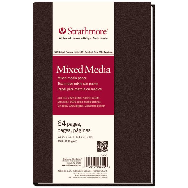 ART JOURNAL HARD BOUND MIX MEDIA 5.5X8.5