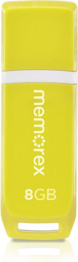 MEMOREX 8GB USB FLASH DRIVE MINI YELLOW