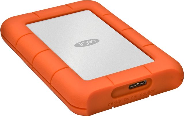 LaCie Rugged Mini 1TB USB 3.0 Mini Hard Drive, Orange - ONLINE ONLY