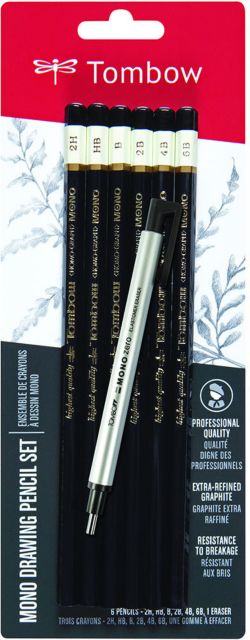Mono Drawing Pencil Set With Eraser – allCanes