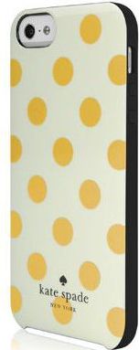 CASE IPH5 KS CREAM/GOLD DOTS