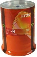 TDK Electronics Blakn DVD-R 16x 100 pk spindle - ONLINE ONLY