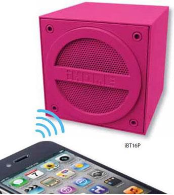iHome Bluetooth Mini Cube Pink - ONLINE ONLY