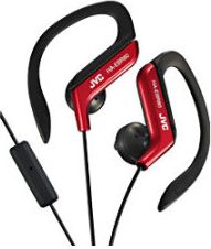 JVC Sport earclip with Mic and Remote Red - ONLINE ONLY