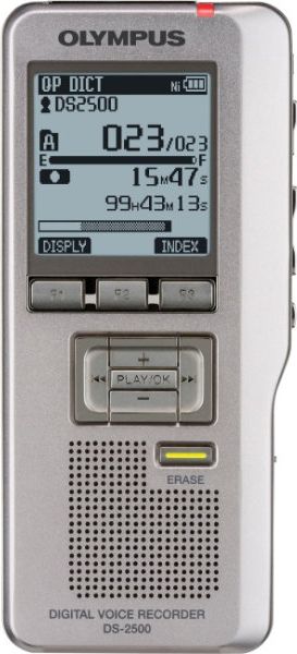 Olympus Digital Voice Recorder DS 2500 Silver - ONLINE ONLY