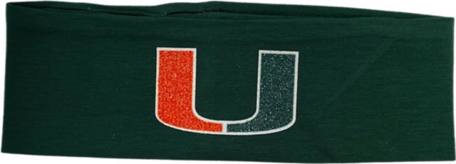 University of Miami Women's Stretch Glitter Headband