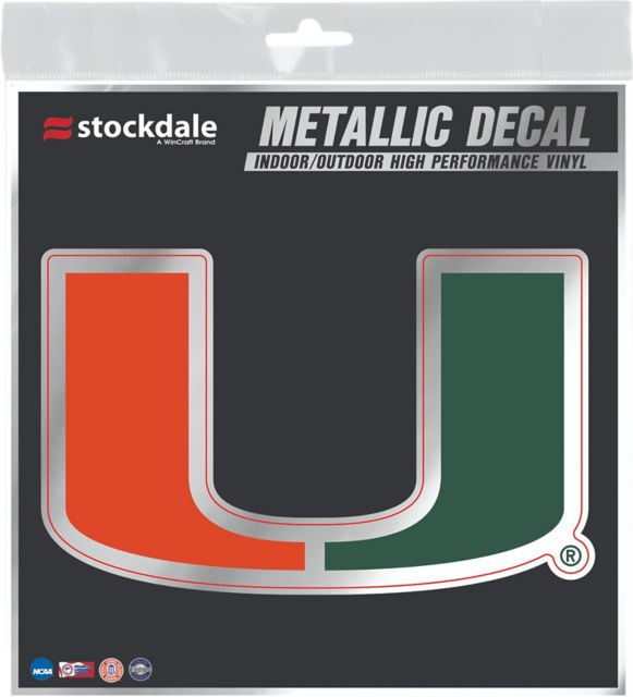 Miami Hurricanes 6x6 in. Decal