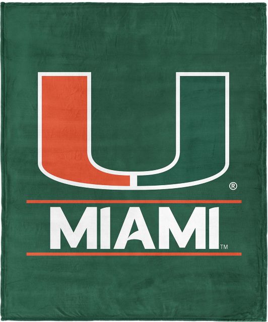Miami Hurricanes 46 x 60 Silk Touch Throw