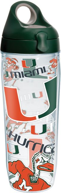 University of Miami All Over 24 oz. Water Bottle
