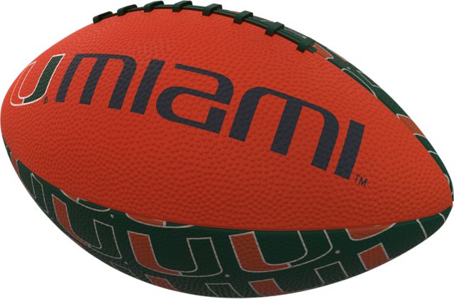 University of Miami Mini Rubber Football