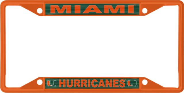 Miami Hurricanes License Plate Frame