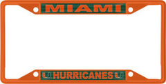 Miami Hurricanes License Plate Frame