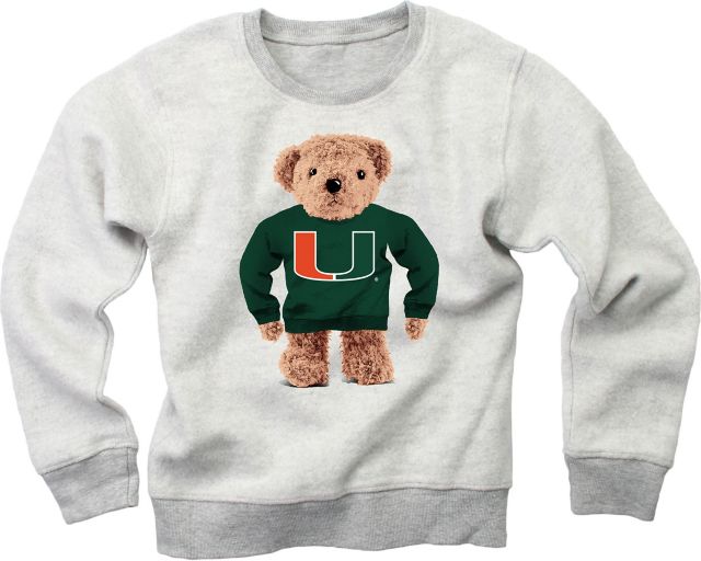 University of Miami Toddler Reverse Fleece Crewneck Sweatshirt