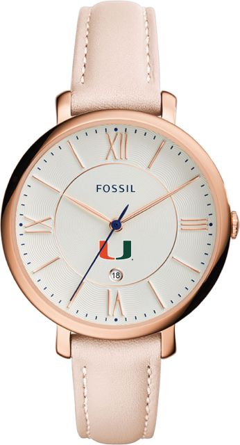 Fossil Jacqueline Date Blush Leather Watch  - ONLINE ONLY