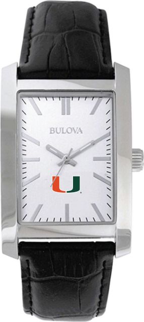 Bulova Men's Silver and Leather Watch - ONLINE ONLY