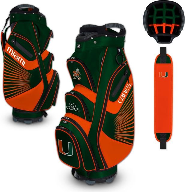University Of Miami Cart Golf Bag  - ONLINE ONLY