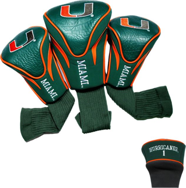 Miami Hurricanes Golf Headcover 3-Pack