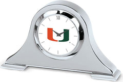 CSI Silver Napoleon Desk Clock With Colored Medallion - ONLINE ONLY