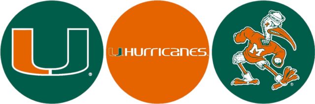 Miami Hurricanes 3-Pack Mini Button