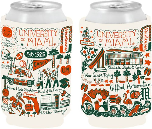 Miami Hurricanes Julia Gash Can Coozie