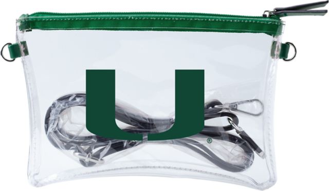 Miami Hurricanes Crossbody Clear Bag