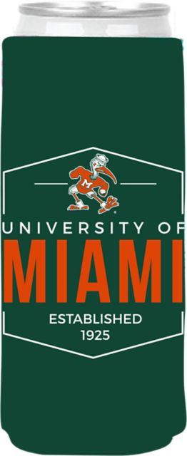 Miami Hurricanes Slim Can Coozie