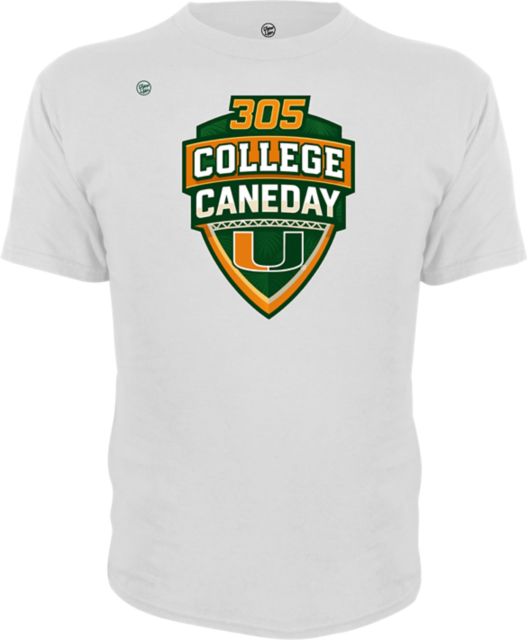 University of Miami Football 305 College Caneday Short Sleeve T-Shirt