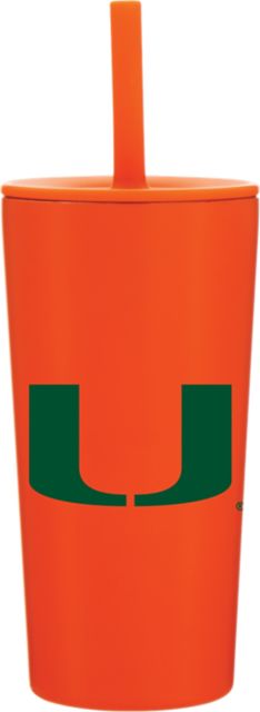 Miami Hurricanes 20 oz. Gatlinburg Tumbler with Straw