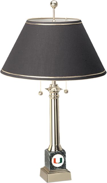 CSI Black Alumni Lamp-Black With Colored Medallion - ONLINE ONLY