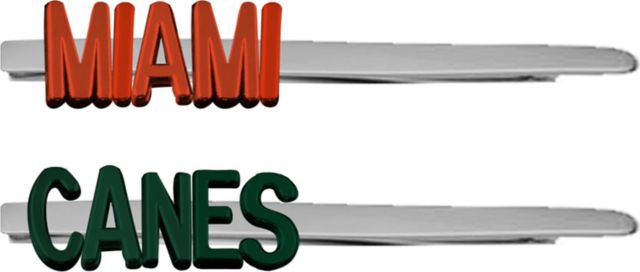 University of Miami Hair Clips