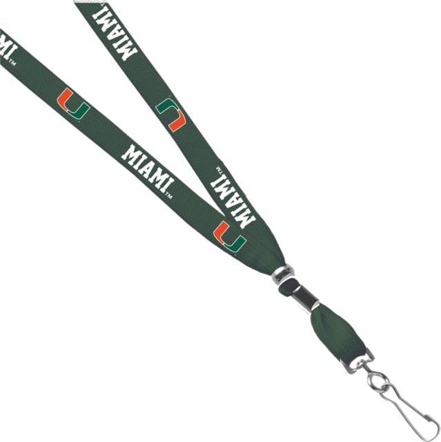 Miami Hurricanes 3/8 Swivel Hook Lanyard