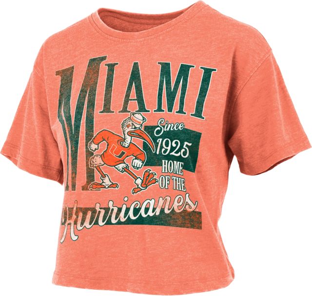 Miami Hurricanes Women's Crop Short Sleeve T-Shirt