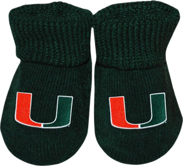 Miami Hurricanes Baby Booties