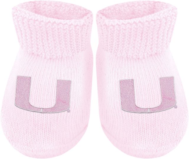 Miami Hurricanes Baby Booties