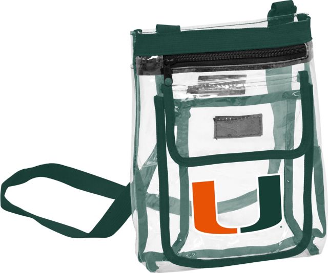 University of Miami Women's Clear Crossbody Bag