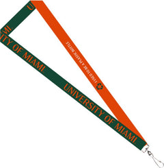 Miami Hurricanes Recycled Lanyard